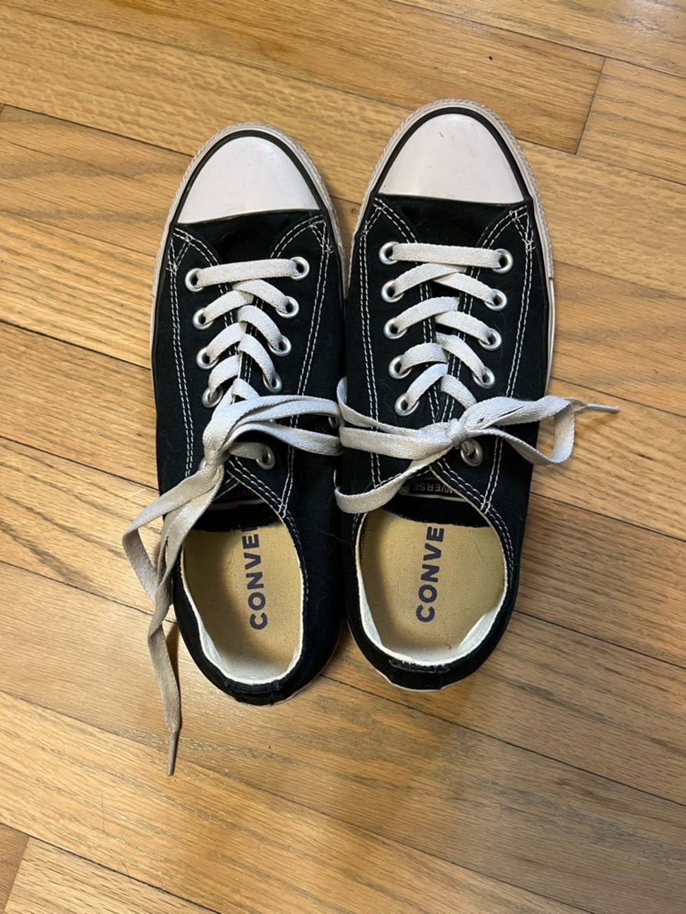 Converse Black & White Low Top Canvas Sneakers